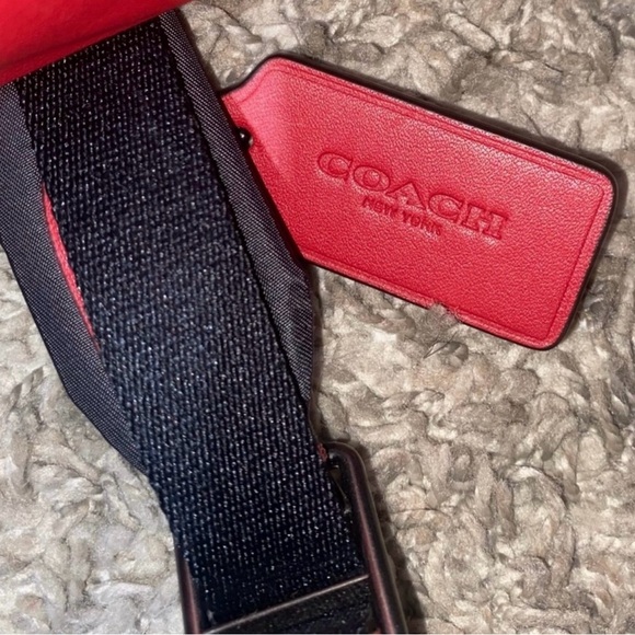 Red Checkered Coach Backpack - Picture 6 of 10